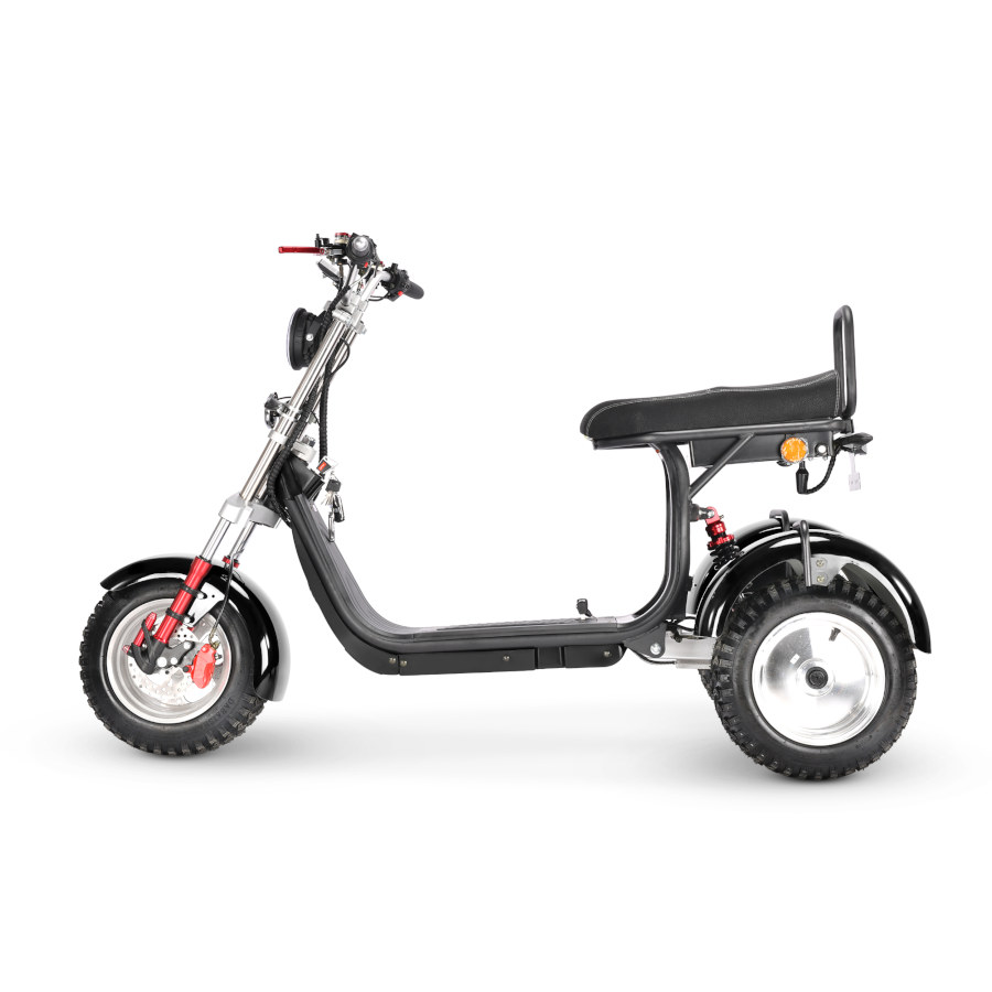 Coco Bike E-Scooter mit Straßenzulassung und drei Räder Trike CP7.1 Off-Road - ca. 45km Reichweite, 2 Motoren | 60V | 2000W | 20AH Akku