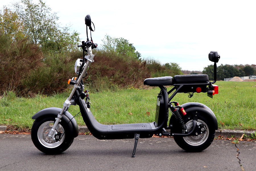 Coco Bike Fat E-Scooter mit Straßenzulassung bis zu 48 km/h schnell - mit Alu Felgen, 60V | 1500W | 12AH Akku -CP1.6