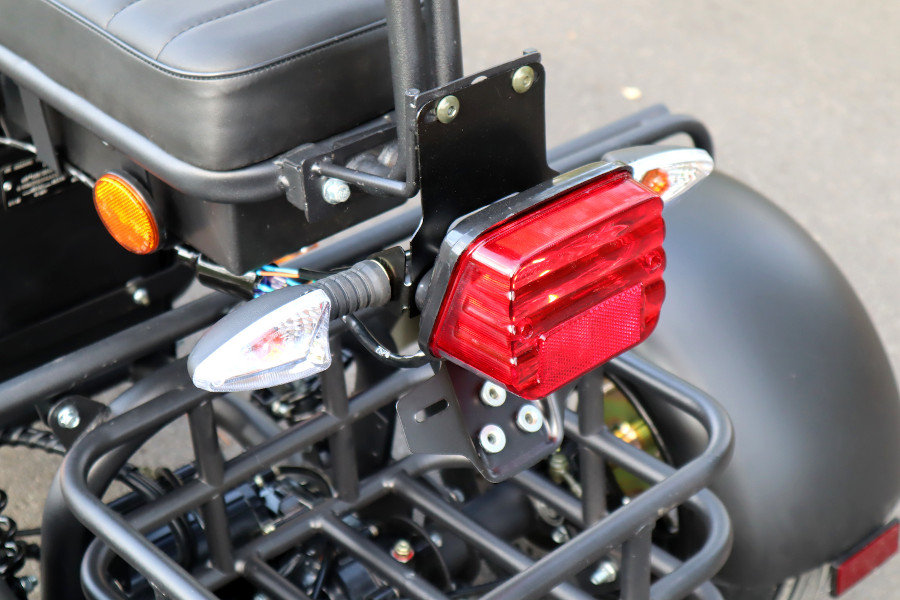 Coco Bike E-Scooter mit Straßenzulassung und drei Räder Trike ca. 35km Reichweite, 60V | 2000W | 12AH Akku-Gelb