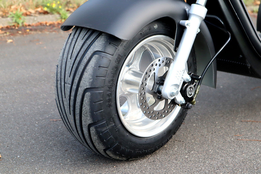 Coco Bike E-Scooter mit Straßenzulassung und drei Räder Trike ca. 35km Reichweite, 60V | 2000W | 12AH Akku-Gelb