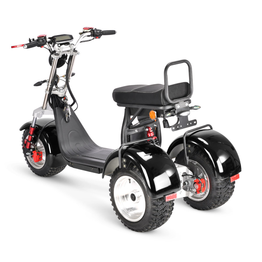 Coco Bike E-Scooter mit Straßenzulassung und drei Räder Trike CP7.1 Off-Road - ca. 45km Reichweite, 2 Motoren | 60V | 2000W | 20AH Akku
