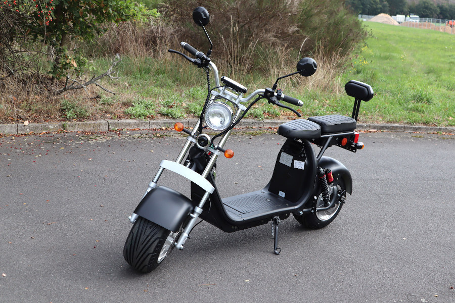 Coco Bike Fat E-Scooter mit Straßenzulassung bis zu 48 km/h schnell - mit Alu Felgen, 60V | 1500W | 12AH Akku -CP1.6