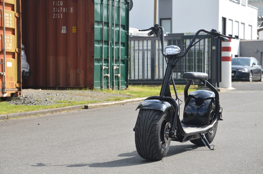 Coco Bike Fat E-Scooter bis zu 40 km/h schnell - 35km Reichweite, 60V | 1000W | 12AH Akku, Bremsen und Licht