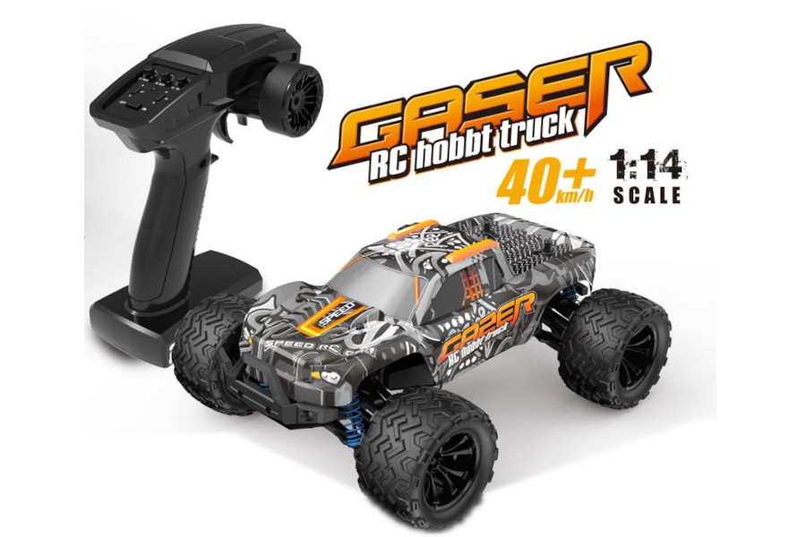 RC Elektro Monster Truck 1:14 mit 2,4Ghz, 40 km/h, Allradantrieb - LiIon - "Gaser 900"