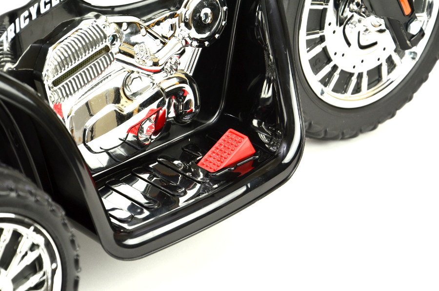 Elektro Kindermotorrad - "Police Design"- 6V Akku -Schwarz