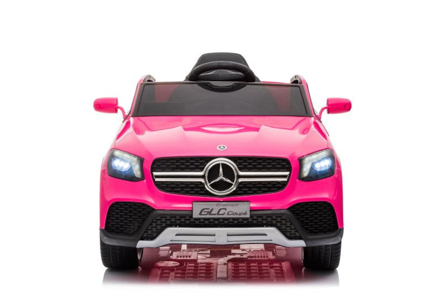 Kinderfahrzeug - Elektro Auto "Mercedes GLC" - lizenziert - 12V Akku,2 Motoren+ 2,4Ghz+Ledersitz+EVA-Pink