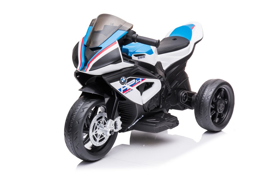 Kinderfahrzeug - Elektro Kindermotorrad - Dreirad - Lizenziert von BMW - Modell HP4-Weiss