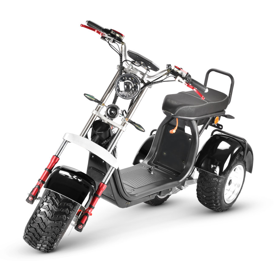 Coco Bike E-Scooter mit Straßenzulassung und drei Räder Trike CP7.1 Off-Road - ca. 45km Reichweite, 2 Motoren | 60V | 2000W | 20AH Akku