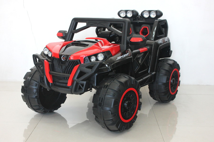 Kinderfahrzeug - Elektro Auto "Buggy 898" - 2x 12V7AH Akku und 4 Motoren- 2,4Ghz Ferngesteuert +MP3-Rot