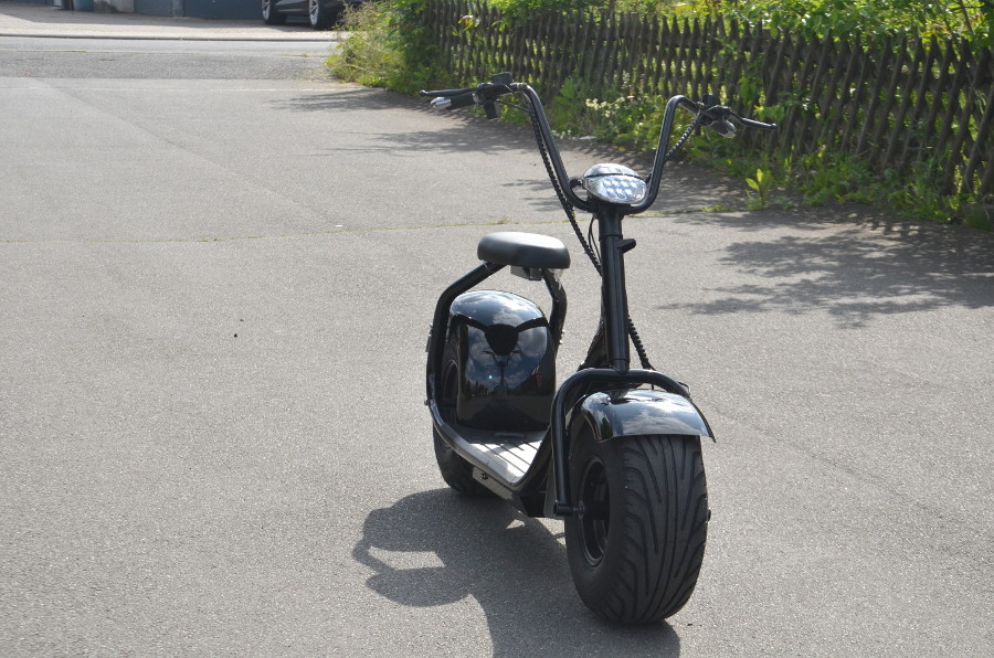 Coco Bike Fat E-Scooter bis zu 40 km/h schnell - 35km Reichweite, 60V | 1000W | 12AH Akku, Bremsen und Licht
