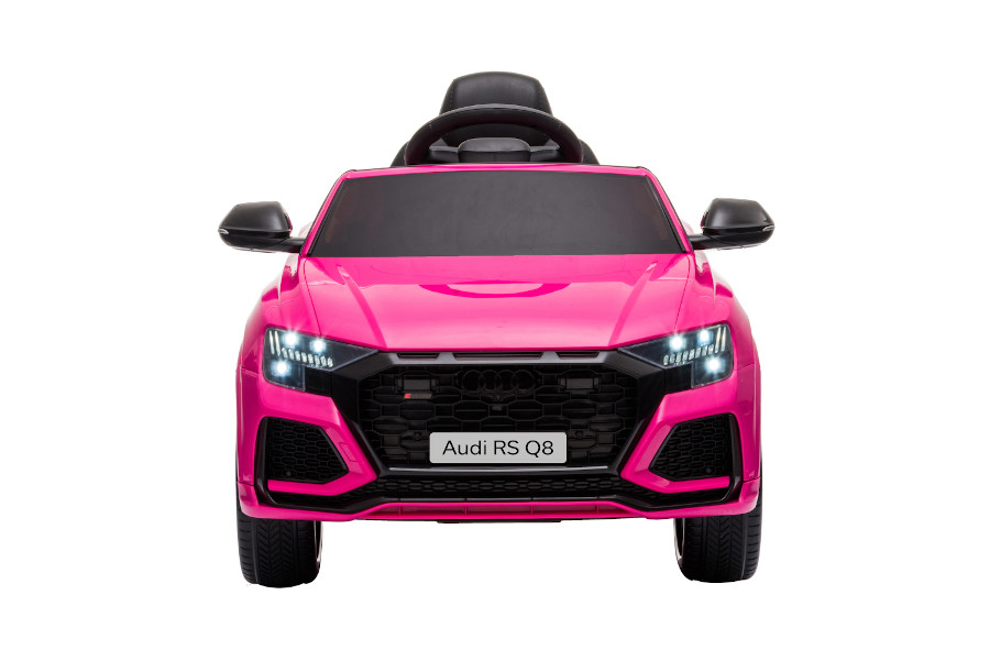 Kinderfahrzeug - Elektro Auto "Audi RS Q8" - lizenziert - 12V7A Akku und 2 Motoren- 2,4Ghz + MP3 + Leder + EVA-Pink/Rosa