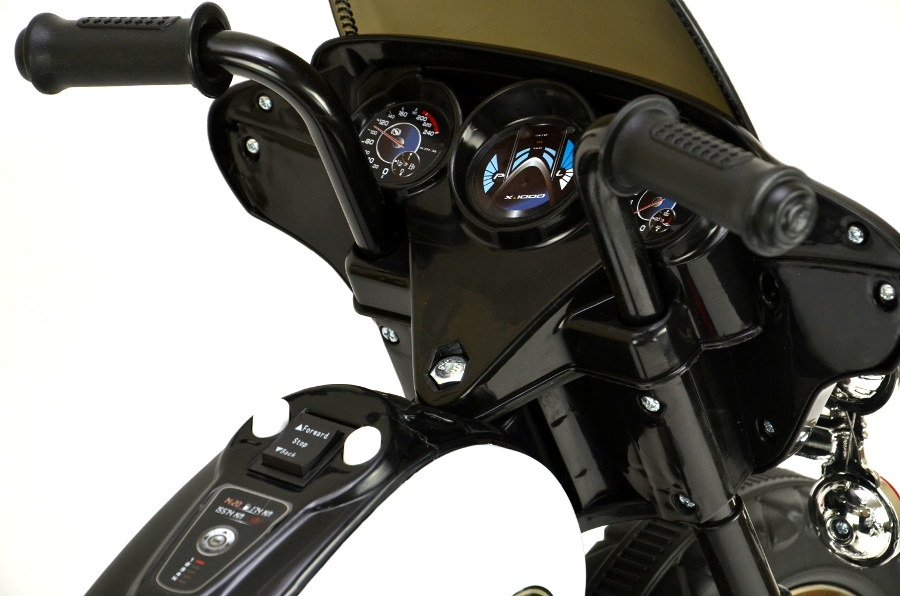 Elektro Kindermotorrad - "Police Design"- 6V Akku -Schwarz