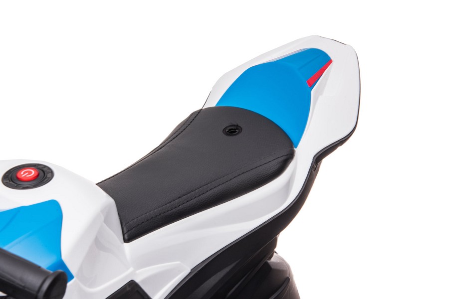 Kinderfahrzeug - Elektro Kindermotorrad - Dreirad - Lizenziert von BMW - Modell HP4-Weiss