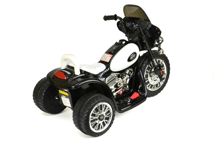 Elektro Kindermotorrad - "Police Design"- 6V Akku -Schwarz