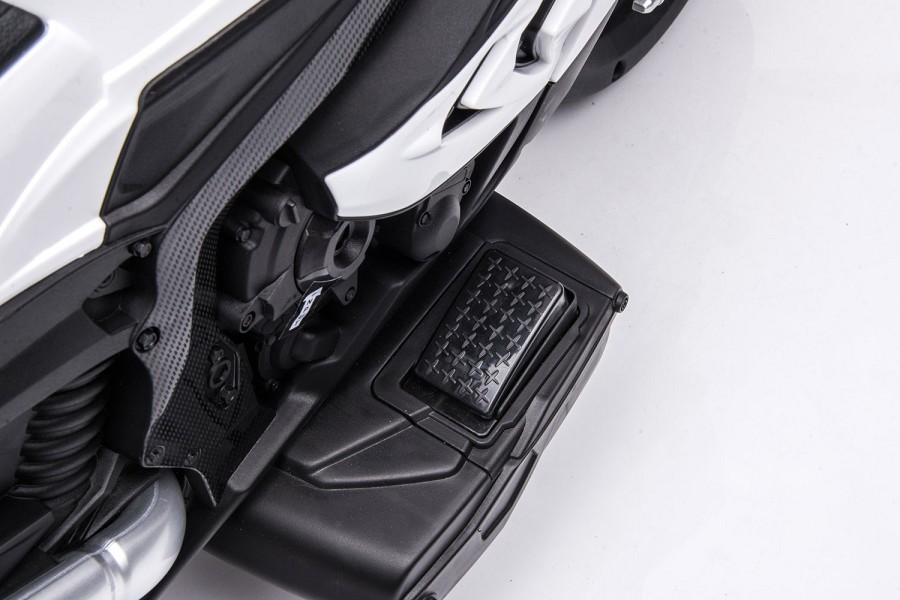 Kinderfahrzeug - Elektro Kindermotorrad - Dreirad - Lizenziert von BMW - Modell HP4-Weiss