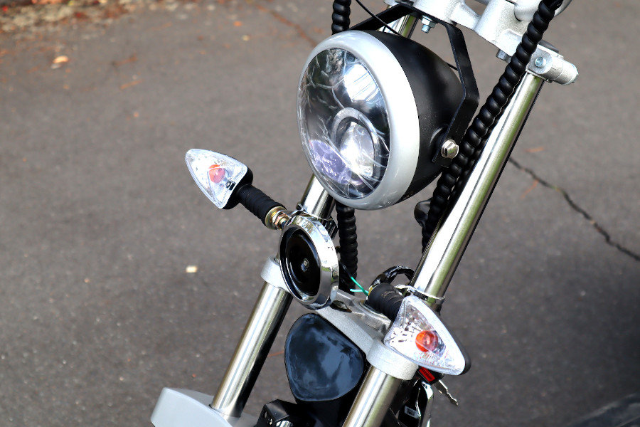 Coco Bike E-Scooter mit Straßenzulassung und drei Räder Trike ca. 35km Reichweite, 60V | 2000W | 12AH Akku-Gelb